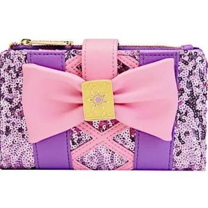 Loungefly Rapunzel Sequin Glow Flap Wallet